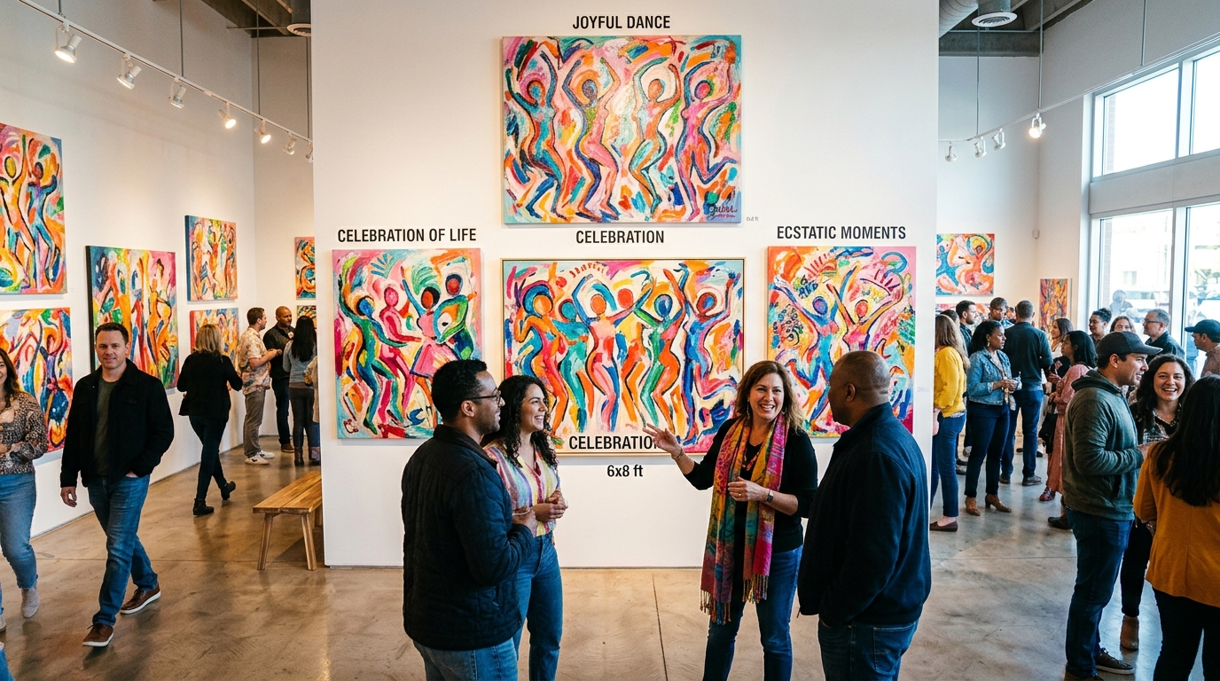 Exposición de Arte Felicista de Andrea Amaya